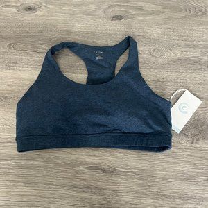 Johnny Was Calme Ease Sports Bra Iris Black Blue Large L Women's Workout